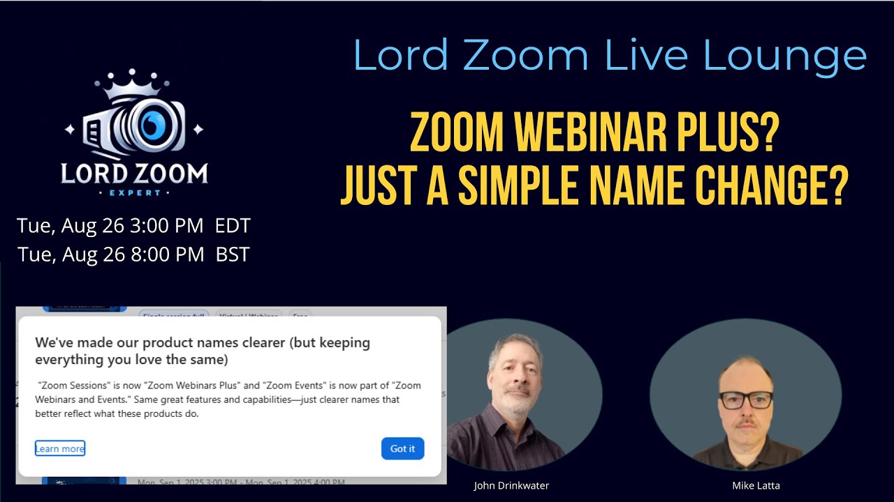 Is Zoom Webinar Plus Really New or Just a Name Change? - YouTube