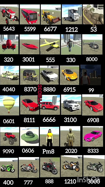 PART 11061... in🌴New 3D plane code and meclerin car bhugati warion 3D man character codes..🌲🌲#shorts