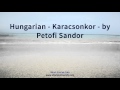 Hungarian Karacsonkor By Petofi Sandor Hungarian Karacsonkor By Petofi Sandor