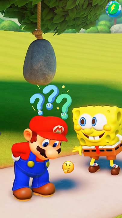FUNNY FAIL TRAP by Super Mario with Spongebob #shorts #supermario #pargame