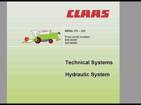 Claas Mega 370 360 350 Hydraulic System