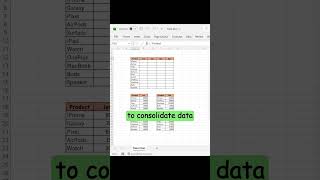 Consolidate data in seconds. #excel #office #datadeer