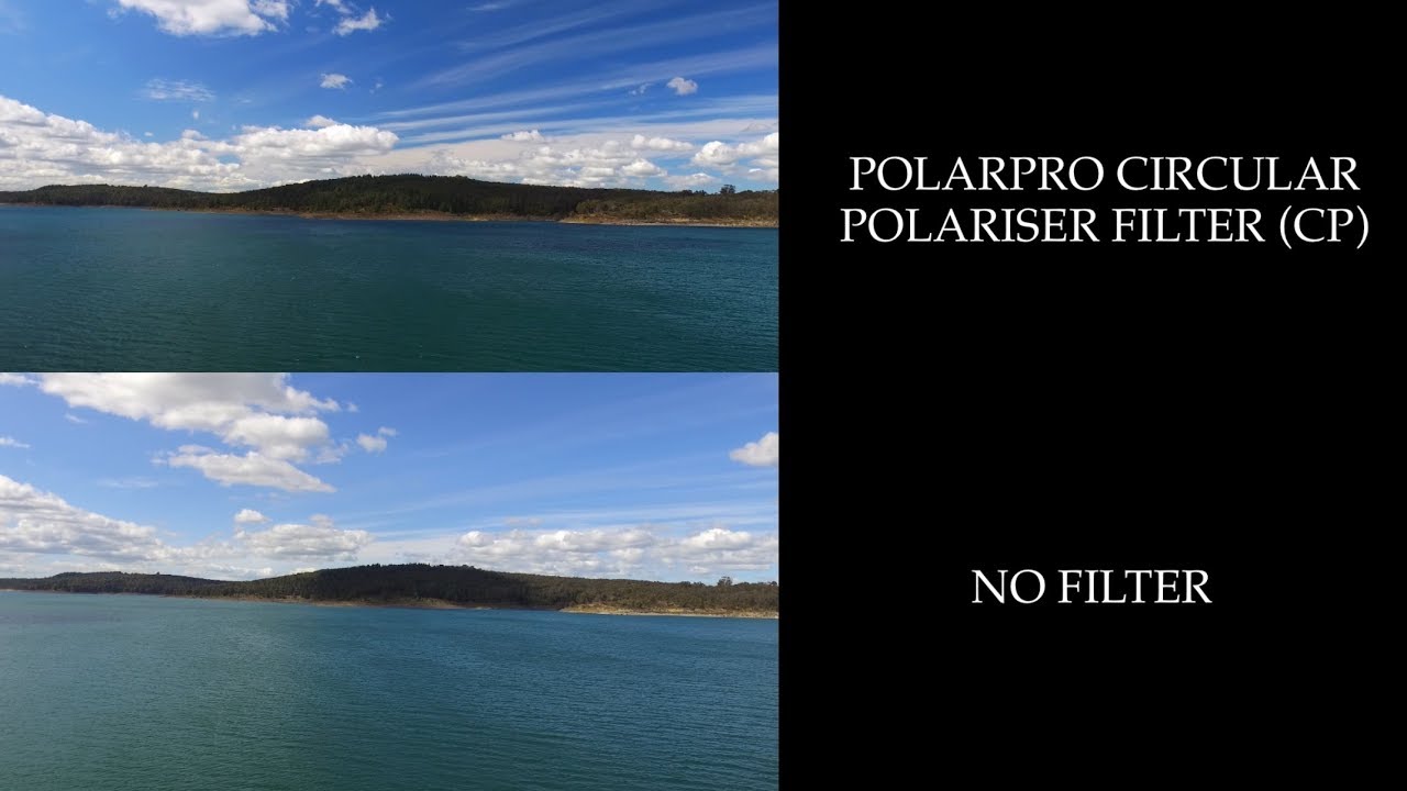 polarpro mavic air PolarPro Circular Polarizer (CP) Filter v No Filter - Drone