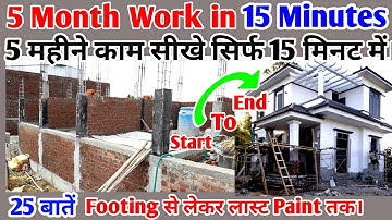 House Construction Complete Step by Step Procedure 25 Steps || How to build a house. House work 2...
