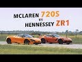 Hennessey ZR1 vs McLaren 720S Roll Racing