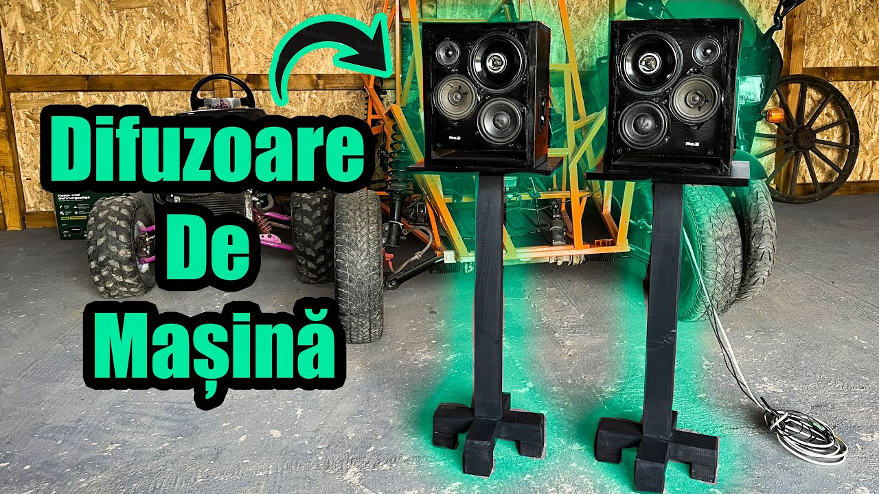 Mi-am Făcut Boxe Active Custom Pentru Garaj Cu Difuzoare De Mașină