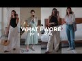 WHAT I WORE THIS WEEK - BRUNCH | DINNER | WORK OUTFITS