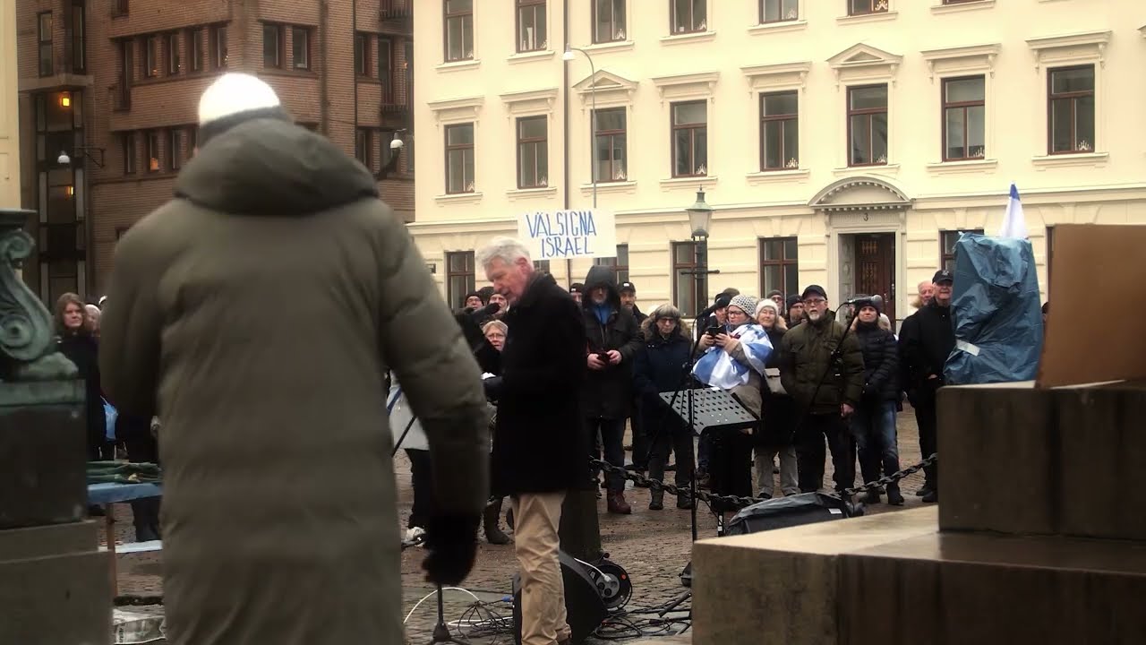 Demonstrationen mot antisemitismen / Göteborg 30/12 - 23 Video: Janne Ohlin