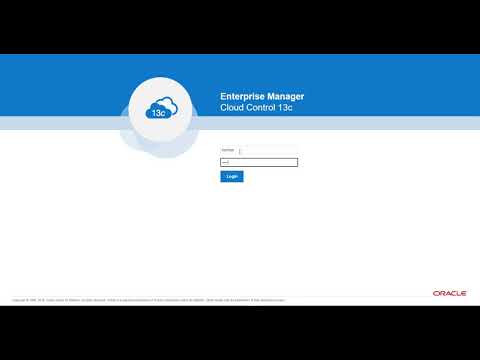 Oracle Enterprise Manager Workshop: Create and Run using ORM Stack