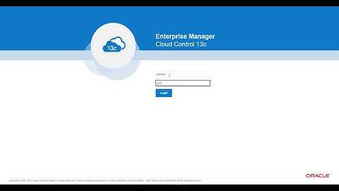 Oracle Enterprise Manager Workshop: Create and Run using ORM Stack