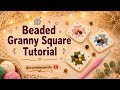 Trendy &amp; stylish crochet beaded square for absolute beginners 😊🧶easy &amp; beginners friendly 🧶