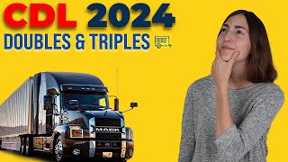 CDL Doubles Triples Test 2024 (60 Questions with Explained Answers)