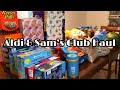 Empezando un Almacenamiento de Alimentos | Sam&#39;s Club and Aldi Haul!