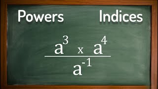 Algebra Powers Indices - GCSE Maths