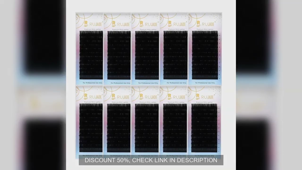 RUJADE 10 Trays/lot Wholesale Individual False Eyelashes Extension Mink Russian Volume Eyelashes Kor