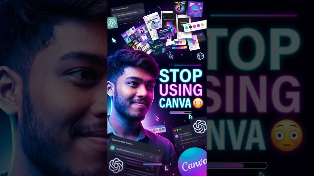 Stop using Canva, this Ai does it better 🤠 #ytshorts #tech #shorts #viral #ai #youtubeshorts #song