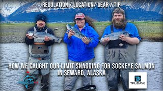 HOW WE CAUGHT OUR LIMIT SNAGGING FOR SOCKEYE SALMON IN SEWARD ALASKA #alaska #salmonfishing #hmong