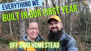 Our First Year Time Lapse | Building Our Homestead from Scratch