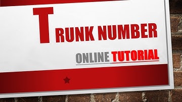 Trunk number in java using BlueJ (With Code)