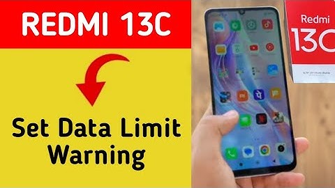 how to set data limit warning, Redmi 13c me data limit kaise set karen