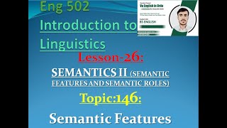 Eng 502//topic 146 lecture/lesson 26 //(short lecture in Urdu)// by Saqlain khan