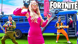 Fortnite Vs Barbie: REAL LIFE Battle Royale! SEASON 4.