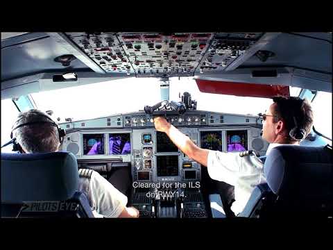 Airbus A340 - Approach and Landing in Zürich (ENG sub)