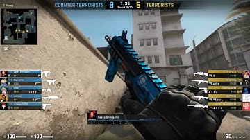 CSGO | Quad Kill with MP7 | T Spawn Rush