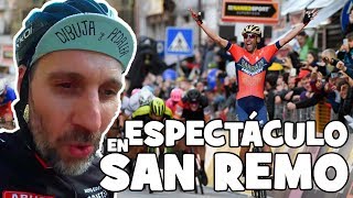 ESPECTÁCULO EN SAN REMO. Victoria de Nibali. 2018. Ciclismo Vlog.