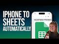 Update Google Sheets with iPhone Shortcuts