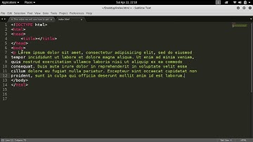 How to get dummy text and replace text in sublime editor
