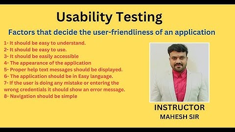 Usability Testing | usability testing in software testing| Usability Testing in Hindi
