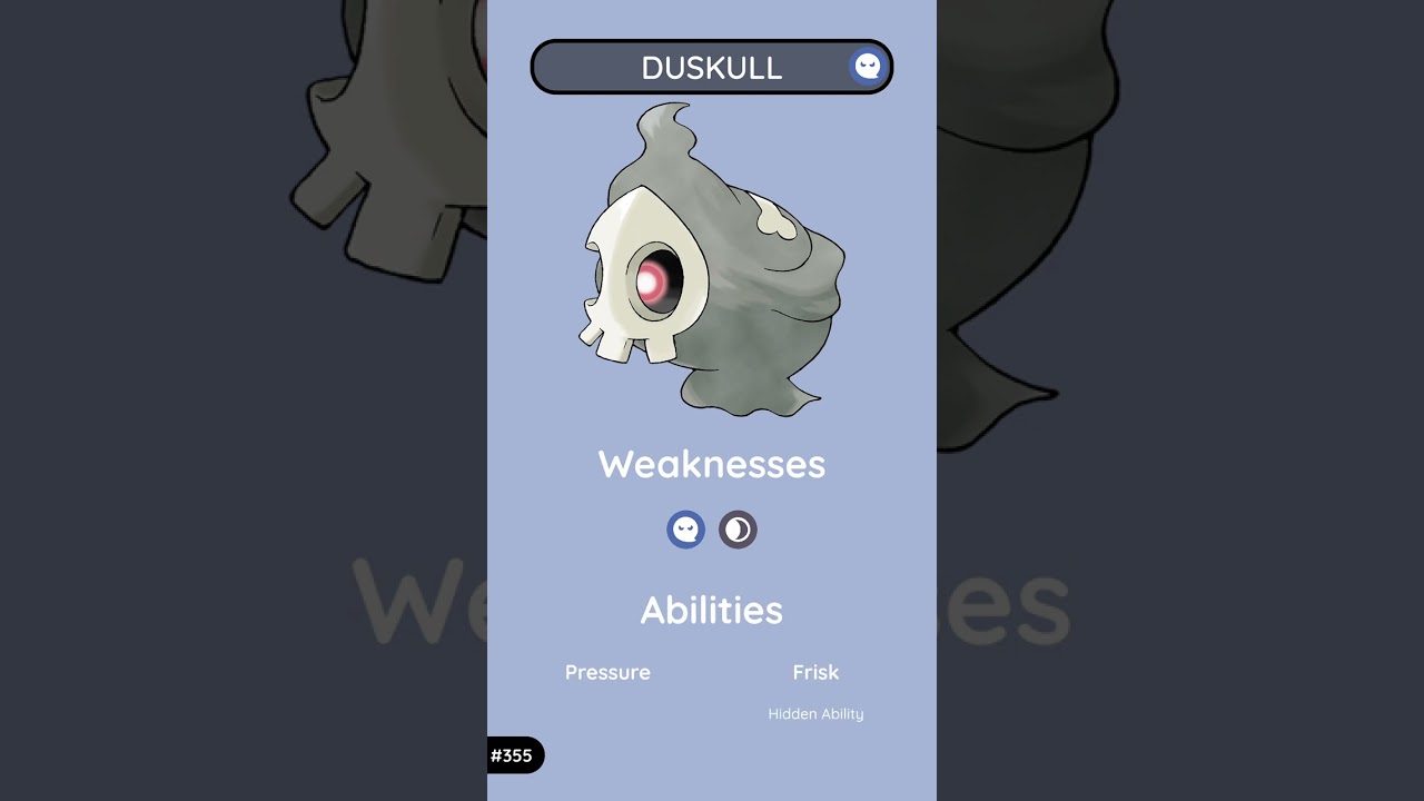 Duskull: The Requiem Pokémon | Poképedia Gen 3