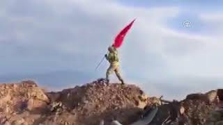 Darmık Dağına Komandolar Tarafından Türk Bayrağı Dikildi