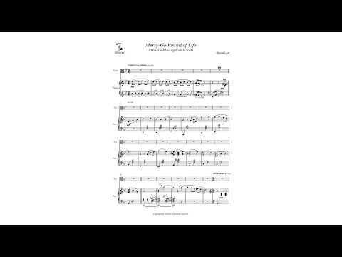 Merry Go Round of Life for Viola, Piano | Full Score & Parts - Joe Hisaishi