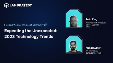 Voices Of Community | Expecting the Unexpected: 2023 Technology Trends | Webinar Teaser