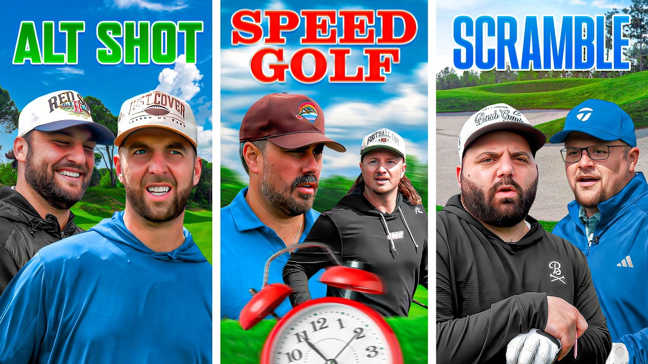 Pardon My Take Faces Off With Fore Play In An Alt Shot, Speed Golf, & Scramble 9 Hole Match