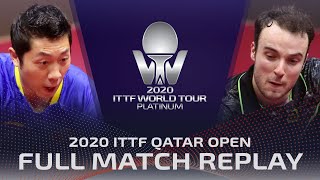 FULL MATCH | XU Xin (CHN) vs GAUZY Simon (FRA) | MS QF | 2020 ITTF Qatar Open