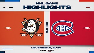 NHL Highlights | Ducks vs. Canadiens - December 9, 2024