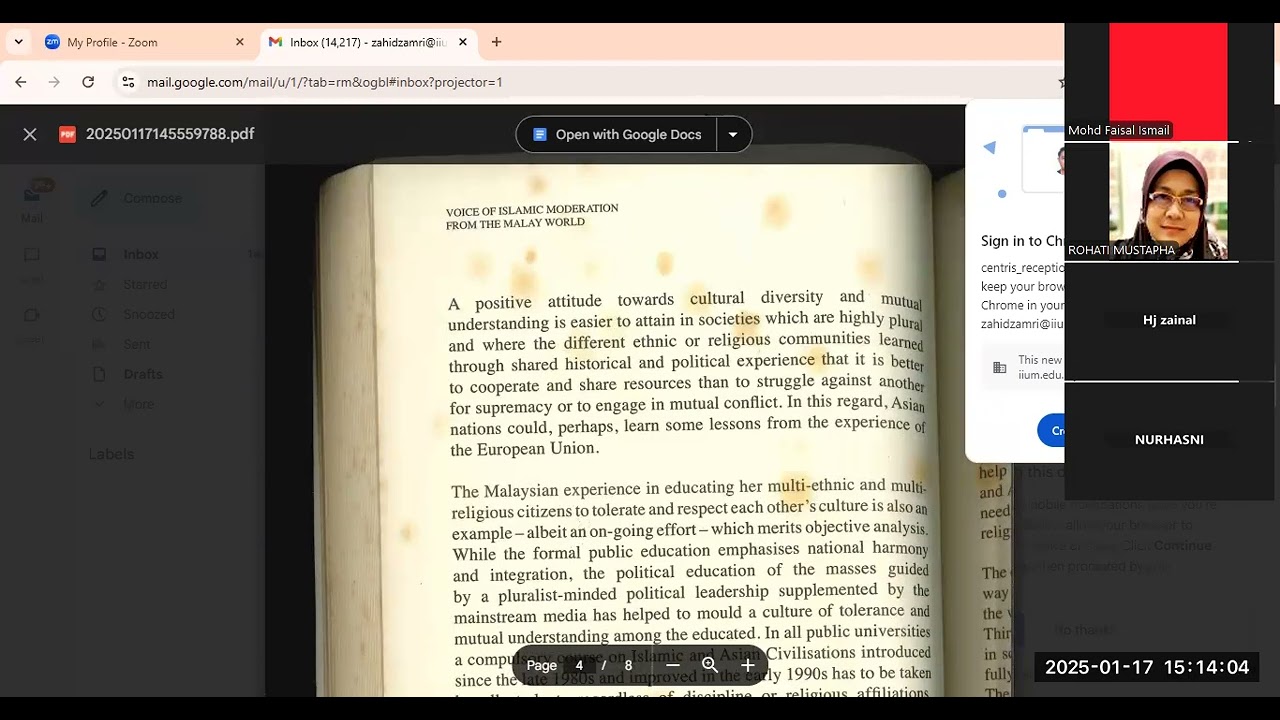 VOICE OF ISLAMIC MODERATION FROM THE MALAY WORLD