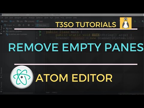 How to Disable Remove Empty Panes in Atom Editor