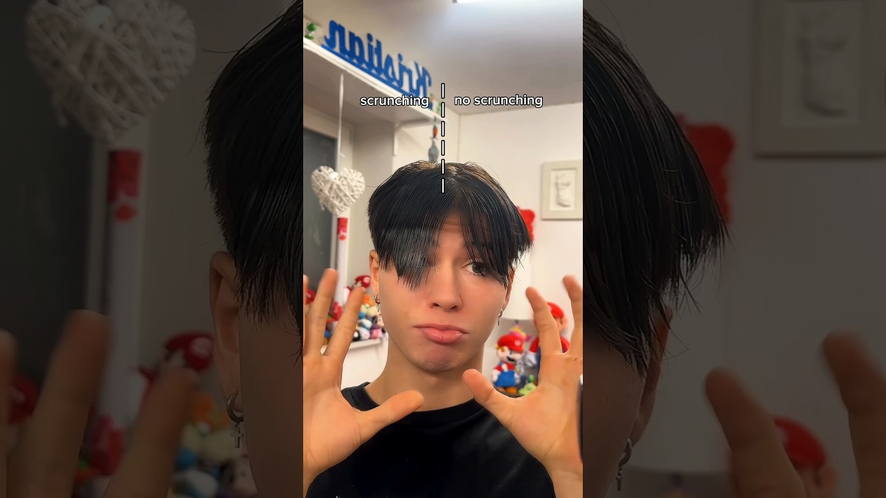scrunching vs NOT scrunching🧑🏻‍🦱