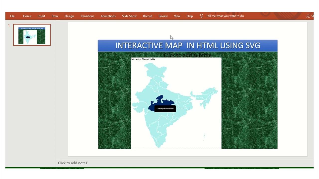 How to create Interactive Map using HTML,SVG and JavaScript - YouTube