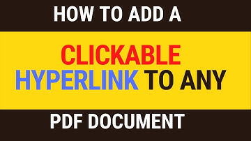HOW TO ADD HYPERLINKS IN PDF FILE FOR FREE