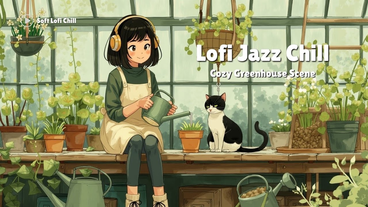 Lofi Jazz Chill | Учебные биты с эстетическими вибрациями и уютной оранжереей
