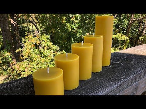 Making Beeswax Candles for my Etsy Store | Come melt some wax with me | craft room share |