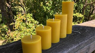 Making Beeswax Candles for my Etsy Store | Come melt some wax with me | craft room share |