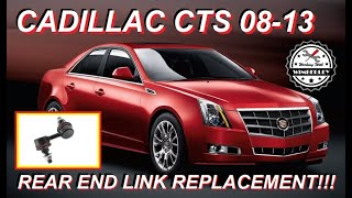 Cadillac CTS Rear Sway Bar Link Replacement How To Replace &amp; Install End Links 2008-2013 Stabilizer
