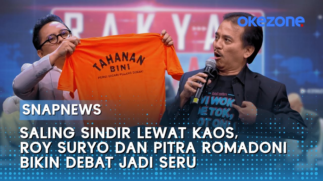 Saling Sindir Lewat Kaos, Roy Suryo dan Pitra Romadoni Bikin Debat Jadi Seru | Rakyat Bersuara