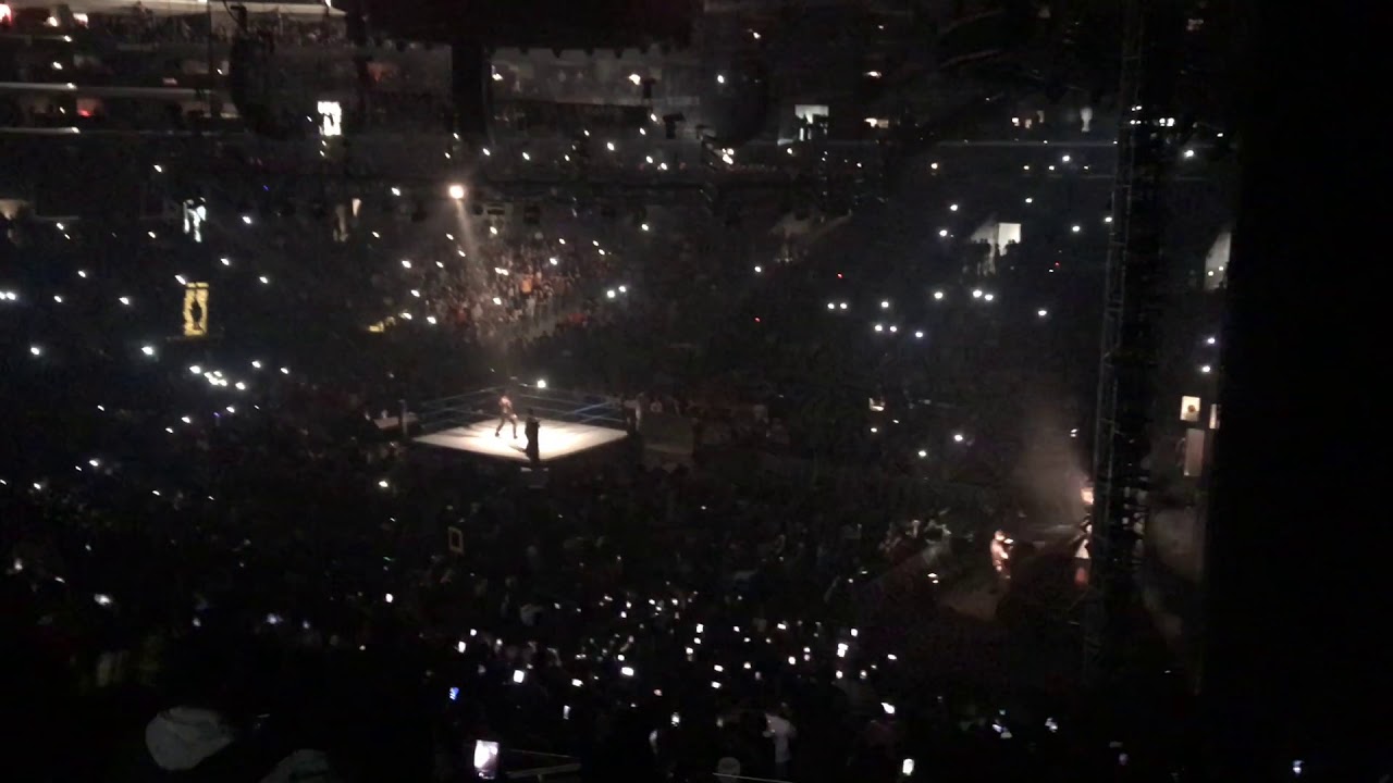 The Fiend attacks Seth Rollins